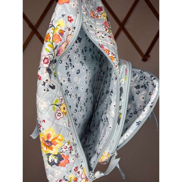 NWOT Vera Bradley Cotton Sling Backpack, Retired Floating Garden Floral Preppy - Picture 7 of 8